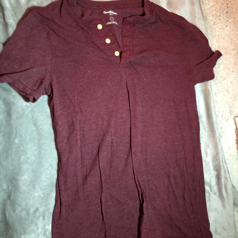 Mens Button Up Tee